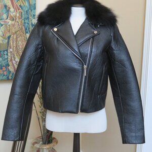 Michael Kors leather Jacket S/M  NWT